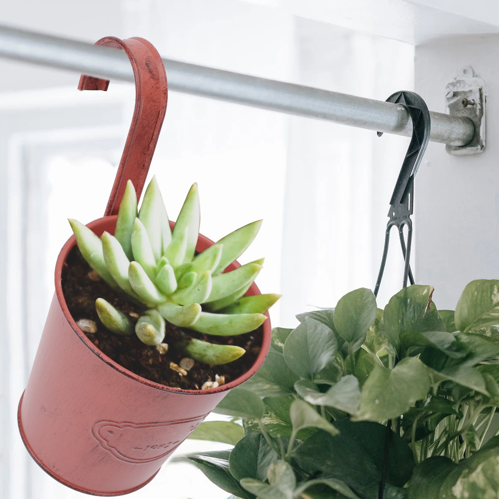 6Pcs Retro Iron Flower Buckets Vintage Style Hanging Pots for Plants Home Balcony Decor Rustic Flower Containers Indoor Outdoor
6Pcs Retro Iron Flower Buckets Vintage Style Hanging Pots for Plants Home Balcony Decor Rustic Flower Containers Indoor Outdoor