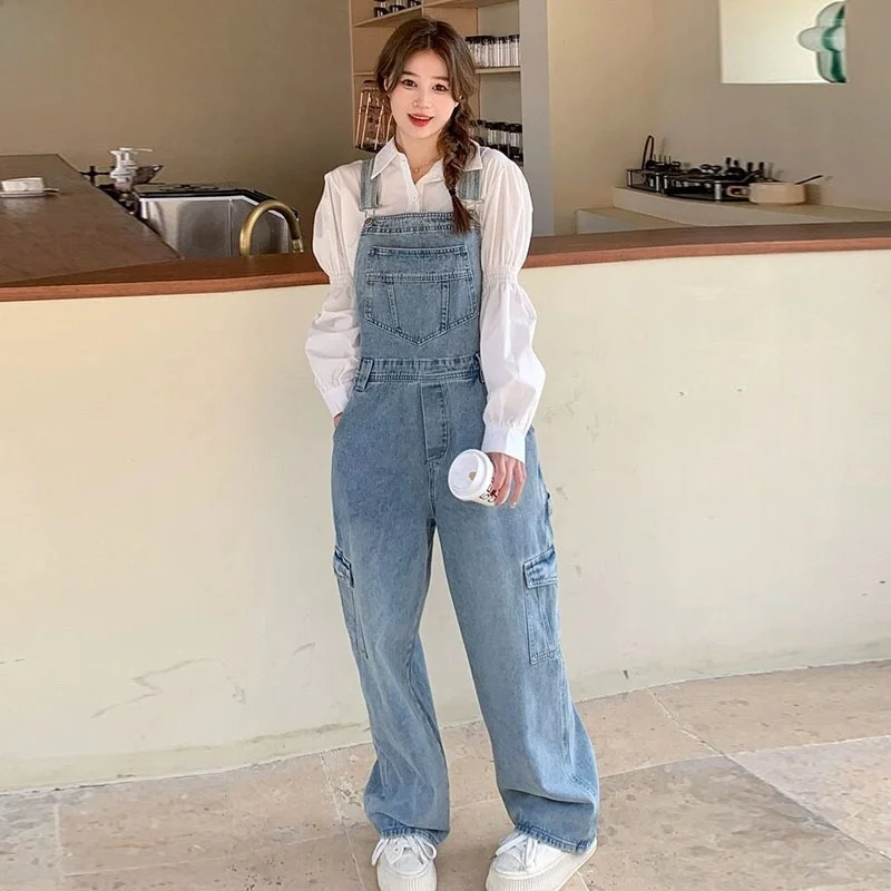American Modern Retro Overalls Women's Spring 2024 New Versatile Loose Jeans Jumpsuit Workwear High Waist Long Pants
American Modern Retro Overalls Women's Spring 2024 New Versatile Loose Jeans Jumpsuit Workwear High Waist Long Pants