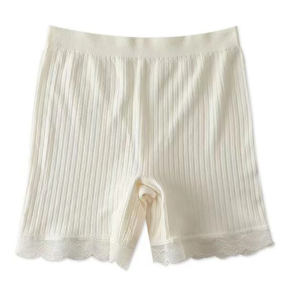 Women's Solid Seamless Lace Border Shorts with Moderate Elasticity Designed for Comfortable Daily Holiday Home and Club Wear
Women's Solid Seamless Lace Border Shorts with Moderate Elasticity Designed for Comfortable Daily Holiday Home and Club Wear