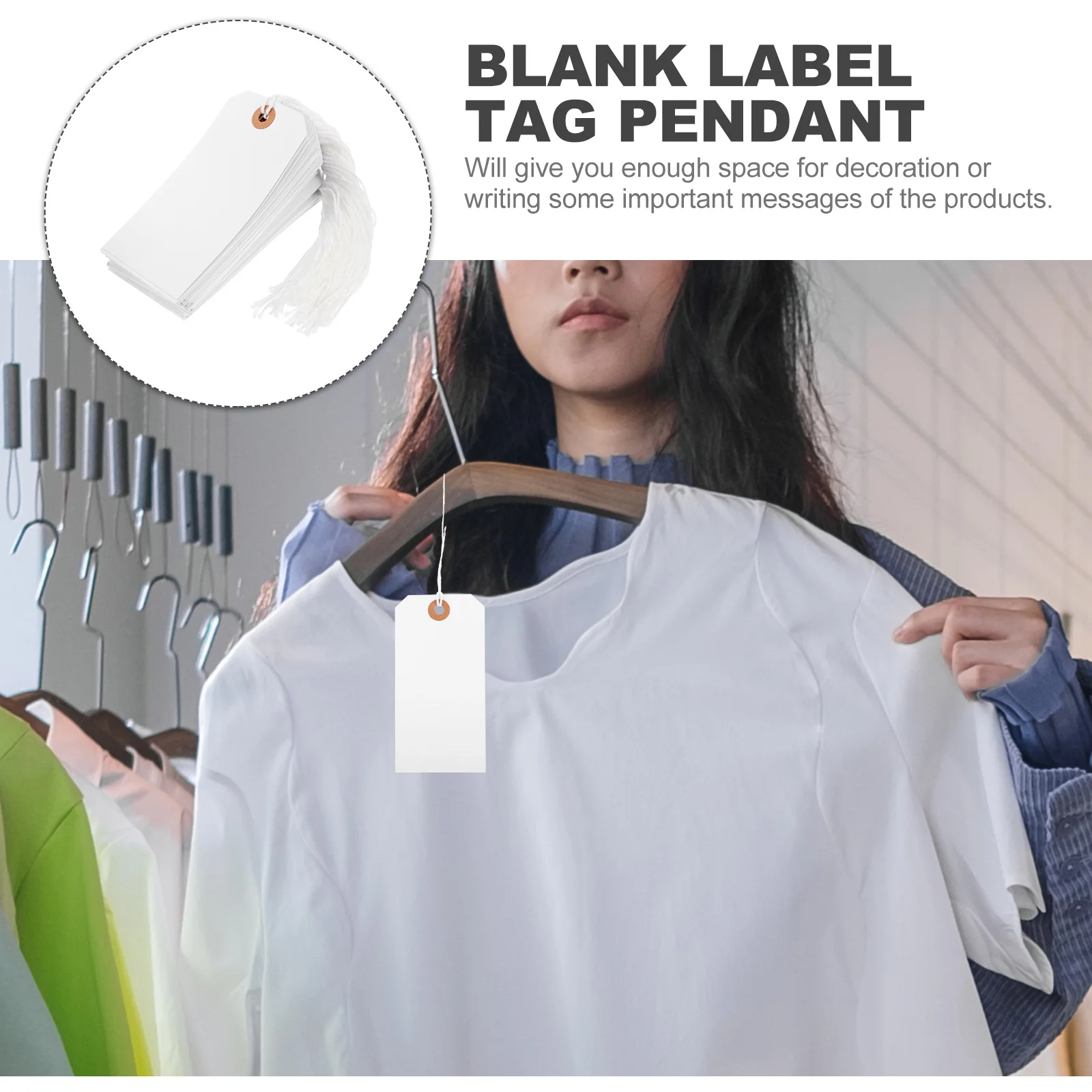 100pcs Blank Hanging Tags For Jewelry Clothing Price Label Paperboard String Tags Display Inventory Marking Writable Labels
100pcs Blank Hanging Tags For Jewelry Clothing Price Label Paperboard String Tags Display Inventory Marking Writable Labels