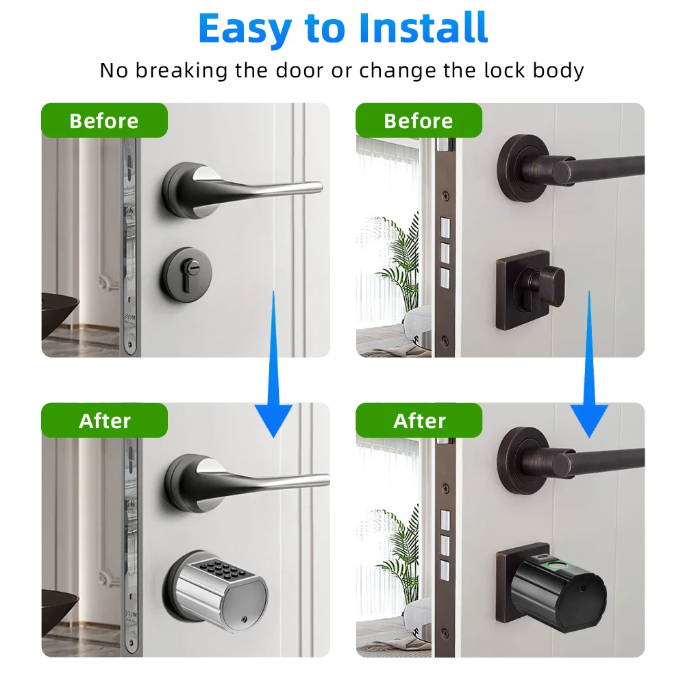 Fingerprint Cylinder Digital Door Lock with 60/70 Mm Adjustable Cylinder Length Password/Key/Tuya APP Unlok
Fingerprint Cylinder Digital Door Lock with 60/70 Mm Adjustable Cylinder Length Password/Key/Tuya APP Unlok