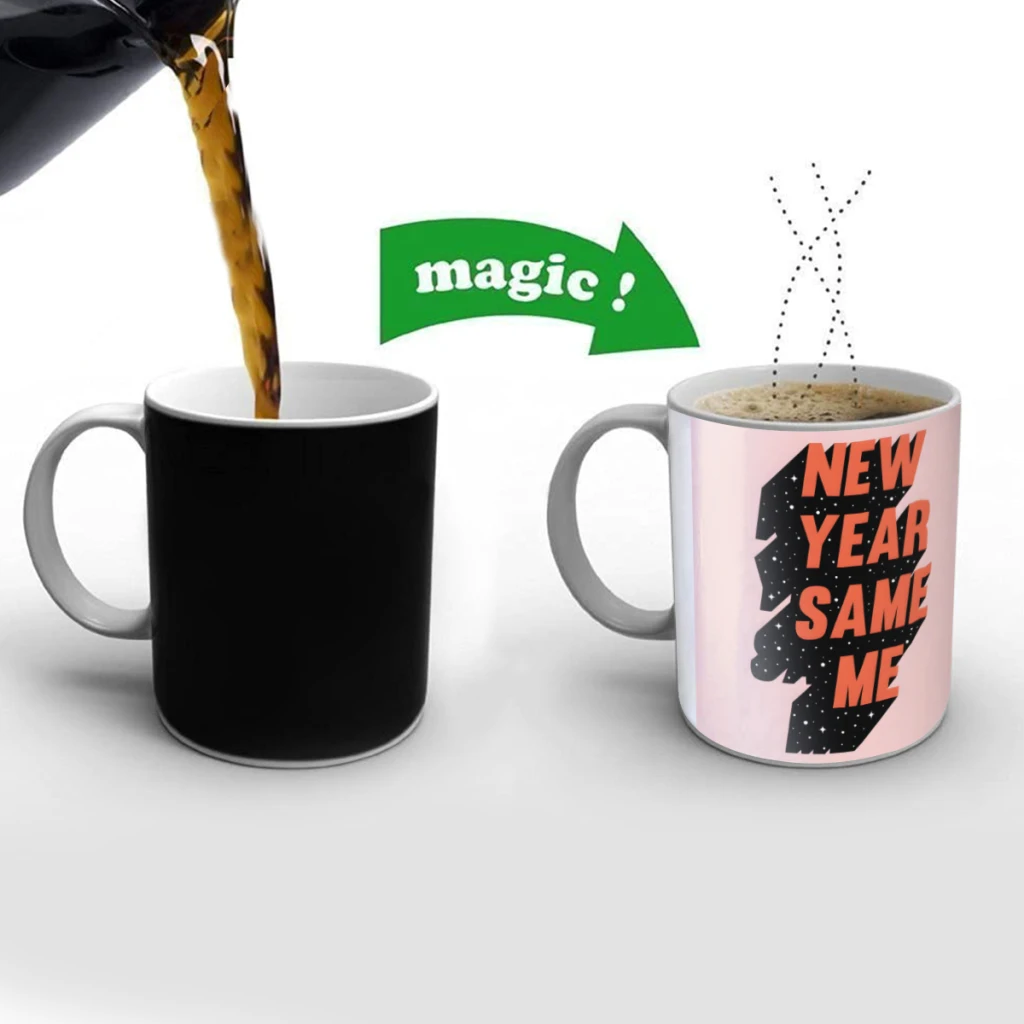 New Year Same Me Creativity Change Color Chang mug Ceramic mug Hot Coffee Cup Breakfast Cup Mug Friend Gift
New Year Same Me Creativity Change Color Chang mug Ceramic mug Hot Coffee Cup Breakfast Cup Mug Friend Gift