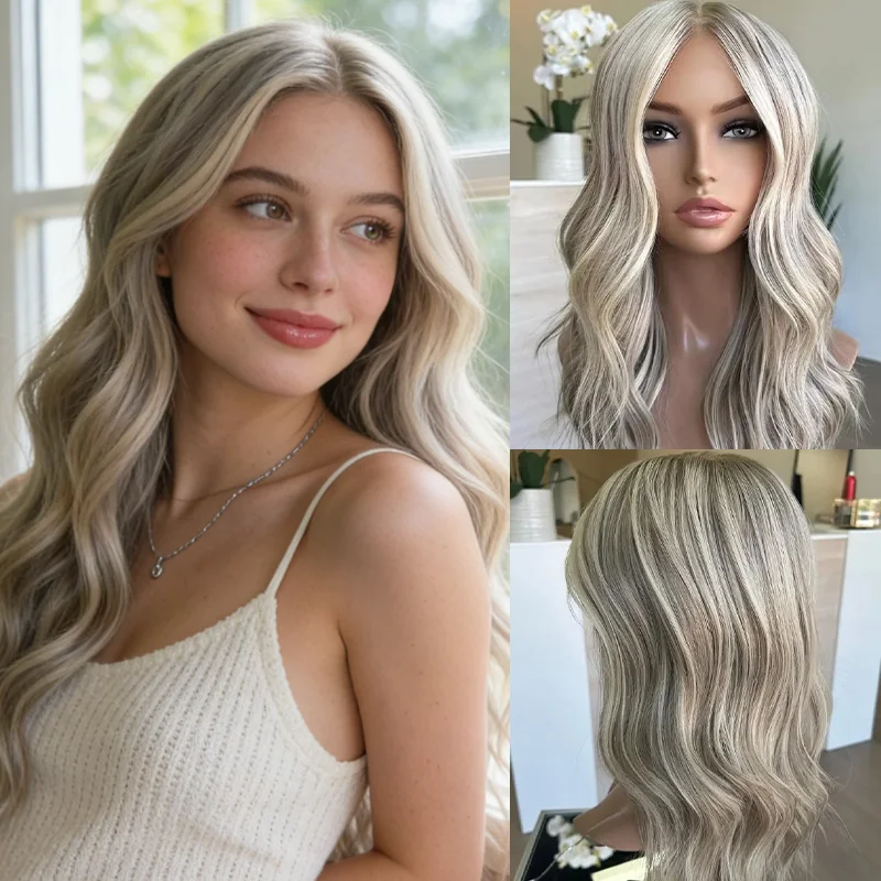 Cosplay Party Synthetic Wigs High Density Highlight Ash Platinum Blonde Lace Top Wigs Natural wave Women's Wig On Clearance Sale
Cosplay Party Synthetic Wigs High Density Highlight Ash Platinum Blonde Lace Top Wigs Natural wave Women's Wig On Clearance Sale