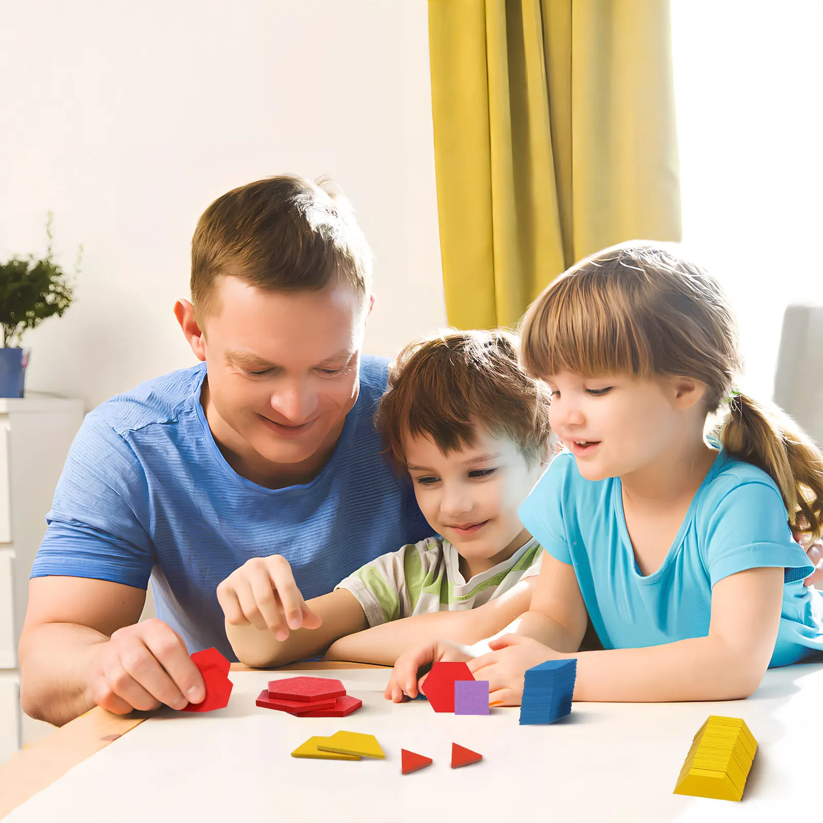 155Pcs Pattern Blocks Colorful Wooden Geometric Educational Preschool Learning Puzzle Set for Hand Eye Coordination
155Pcs Pattern Blocks Colorful Wooden Geometric Educational Preschool Learning Puzzle Set for Hand Eye Coordination