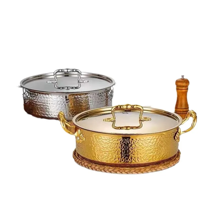 304 stainless steel hot pot three-layer steel hammer clear soup mandarin duck household induction cooker special pot
304 stainless steel hot pot three-layer steel hammer clear soup mandarin duck household induction cooker special pot