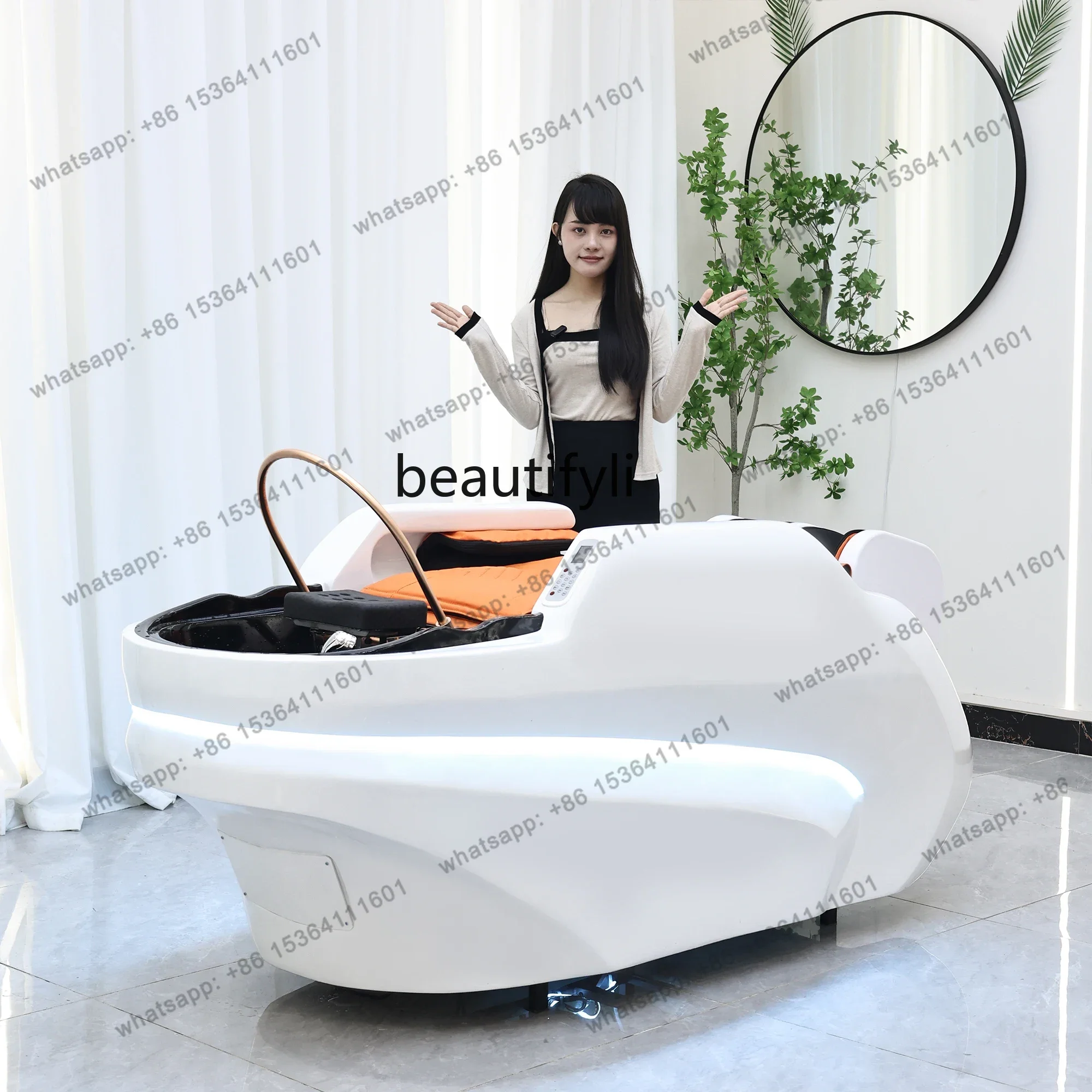 D30High-end water circulation automatic intelligent electric massage shampoo bed barber shop heating fumigation
D30High-end water circulation automatic intelligent electric massage shampoo bed barber shop heating fumigation