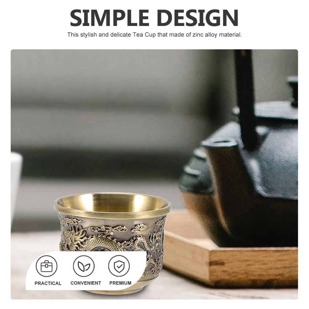 2Pcs Vintage Bronze Dragon Phoenix Tea Cup Chinese Style Retro Alloy Metal Teacup Stable Structure for Tea Coffee Juice Dessert
2Pcs Vintage Bronze Dragon Phoenix Tea Cup Chinese Style Retro Alloy Metal Teacup Stable Structure for Tea Coffee Juice Dessert