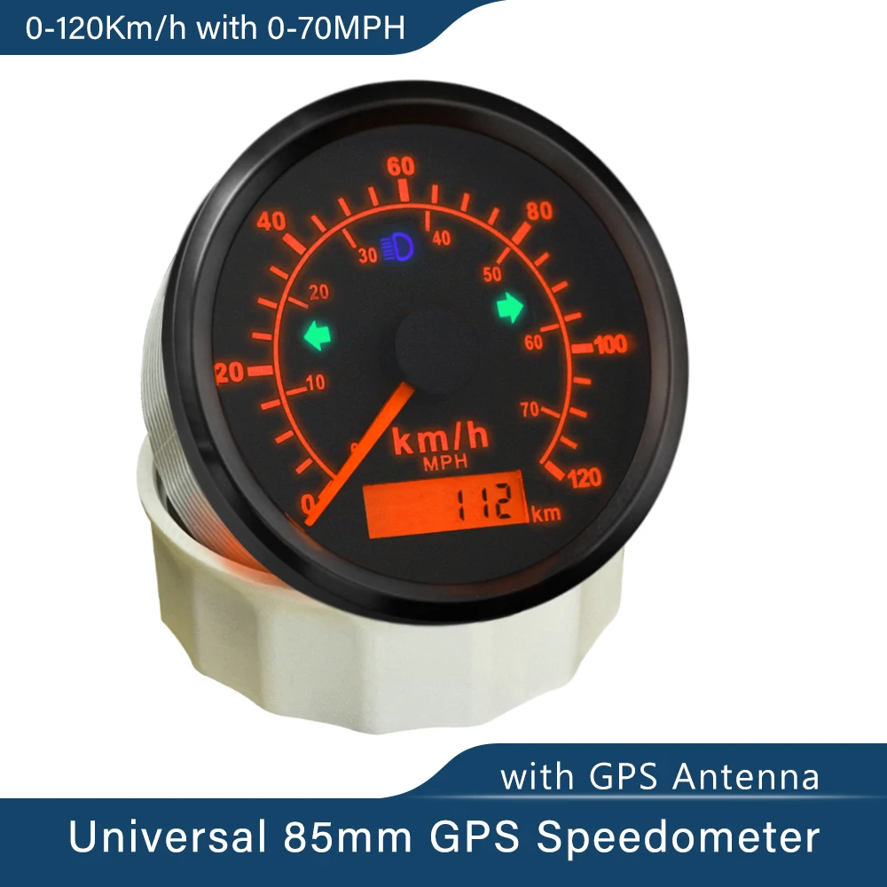 ELING 85mm 0-70MPH 0-120km/h GPS Speedometer with GPS Antenna Red Yellow Backlight for Car Trucks Boat Yacht Universal
ELING 85mm 0-70MPH 0-120km/h GPS Speedometer with GPS Antenna Red Yellow Backlight for Car Trucks Boat Yacht Universal