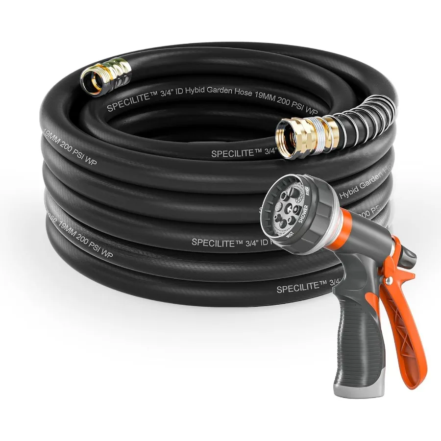 75 ft x 3 4 in Heavy Duty Flexible and Lightweight Garden Water Hose with Burst Resistance up to 600 psi KinkResistant Hybrid R
75 ft x 3 4 in Heavy Duty Flexible and Lightweight Garden Water Hose with Burst Resistance up to 600 psi KinkResistant Hybrid R