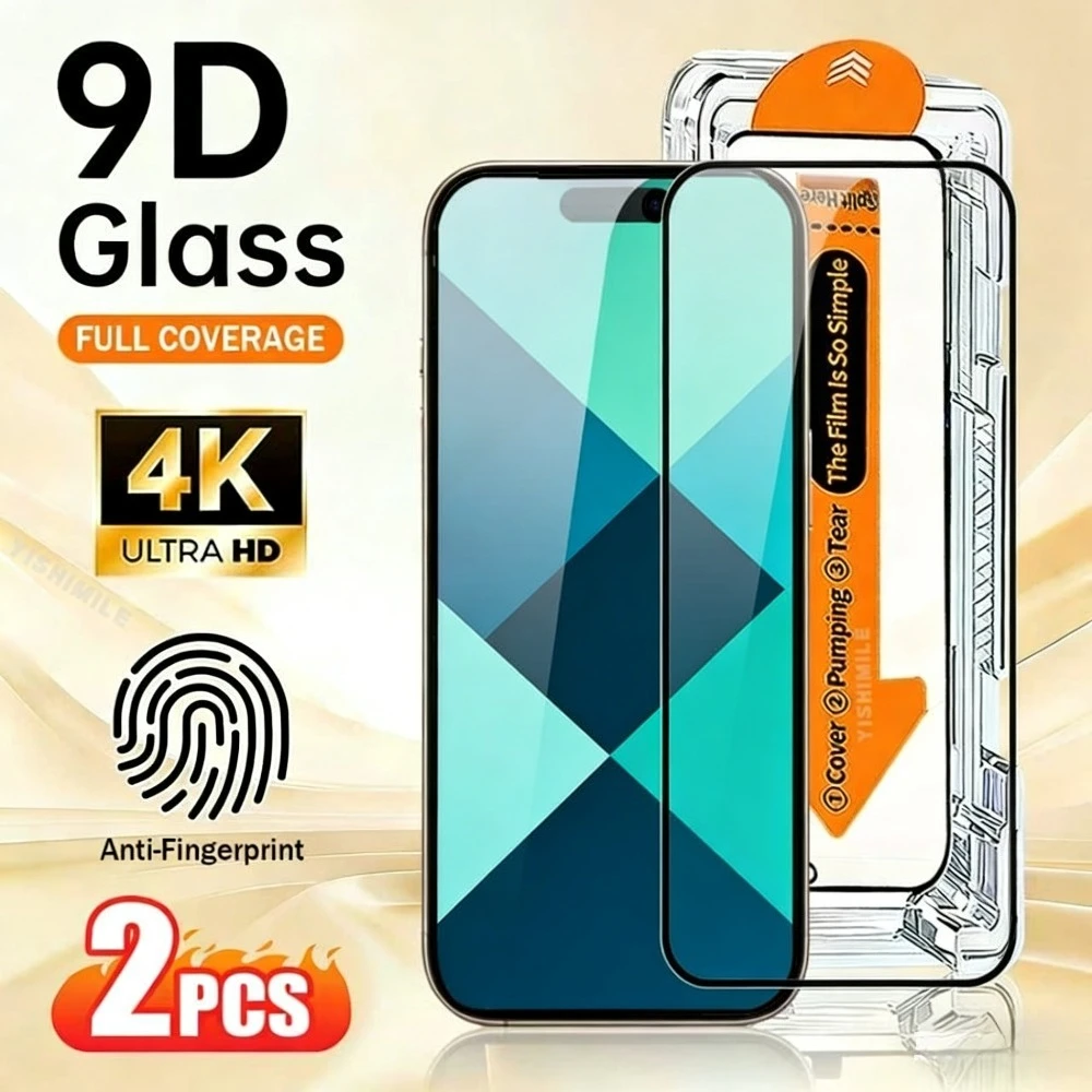 2Pcs Ultra HD Full Screen Protector for iPhone 17 16 15 14 Pro Max Air 17e 16e 13 12 11 Pro 15 14 Plus Easy Installation Glass
2Pcs Ultra HD Full Screen Protector for iPhone 17 16 15 14 Pro Max Air 17e 16e 13 12 11 Pro 15 14 Plus Easy Installation Glass