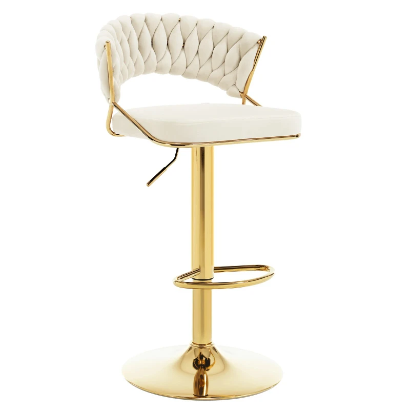 Height Adjustable Bar Stool Velvet Bar Chair Hand-Woven Backrest Rotatable High Stool Bancos Para Barra Kitchen Dining Room
Height Adjustable Bar Stool Velvet Bar Chair Hand-Woven Backrest Rotatable High Stool Bancos Para Barra Kitchen Dining Room