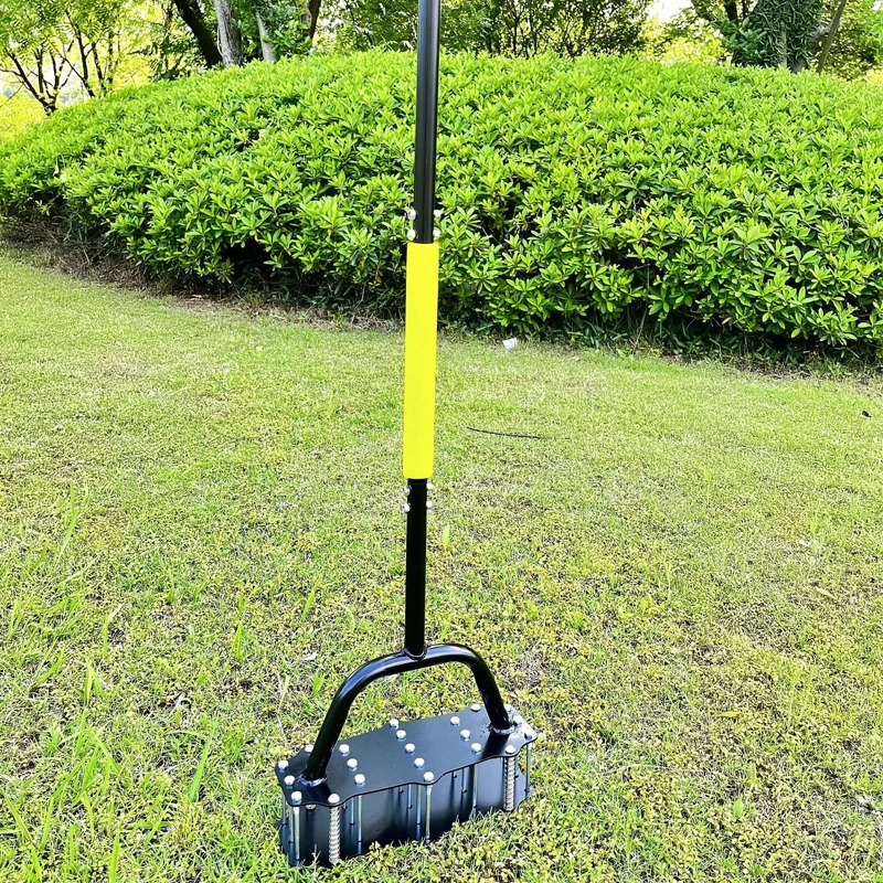 Garden Lawn Spike Aerator Tool with 16 Steel Spikes Manual Aerator Lawn with Spring Compacted Soil Hand Tools
Garden Lawn Spike Aerator Tool with 16 Steel Spikes Manual Aerator Lawn with Spring Compacted Soil Hand Tools