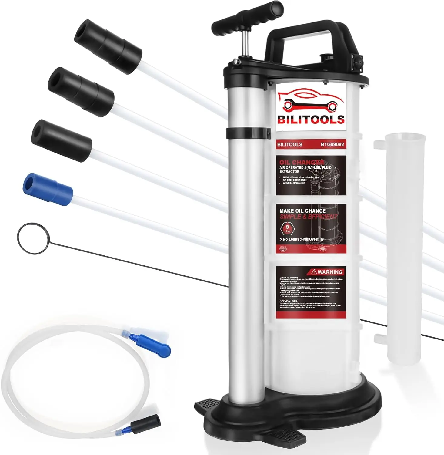 2-in-1 9L Pneumatic/Manual Oil Extractor Pump for Automotive & Marine Use
2-in-1 9L Pneumatic/Manual Oil Extractor Pump for Automotive & Marine Use