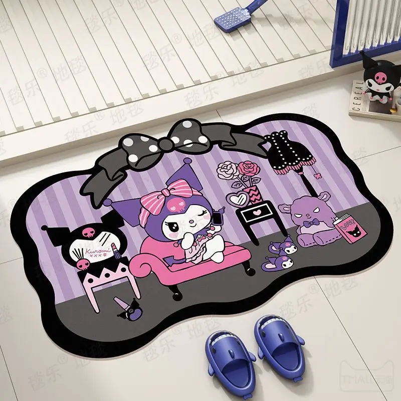 Kuromi My melody cartoon diatom mud floor mat bathroom carpet absorbent pad toilet bathroom anti-slip quick-drying foot mat
Kuromi My melody cartoon diatom mud floor mat bathroom carpet absorbent pad toilet bathroom anti-slip quick-drying foot mat