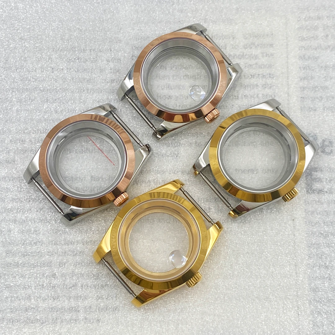 36/39Mm Bevel Case Gold Rose Case Sapphire Glass Fit NH35/36 Movement Watch Accessories
36/39Mm Bevel Case Gold Rose Case Sapphire Glass Fit NH35/36 Movement Watch Accessories