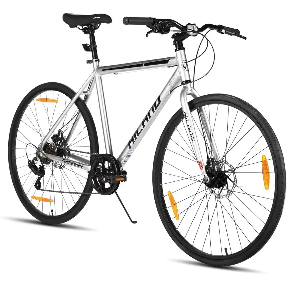 700C Urban Commuter Hybrid Bike, 7-Speed, Disc Brakes, Comfortable for Men & Women
700C Urban Commuter Hybrid Bike, 7-Speed, Disc Brakes, Comfortable for Men & Women