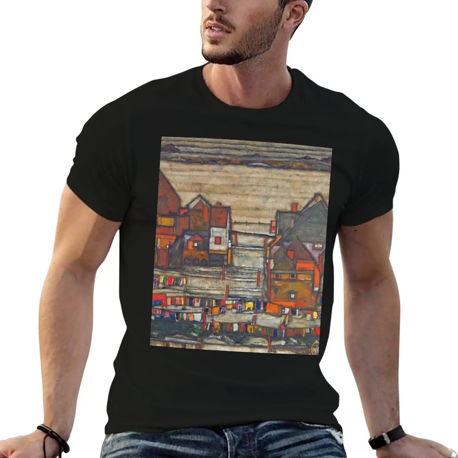 Egon Schiele Houses With Laundry (Suburb II) T-Shirt T-shirts man funny meme t-shirts Men's cotton t-shirt
Egon Schiele Houses With Laundry (Suburb II) T-Shirt T-shirts man funny meme t-shirts Men's cotton t-shirt