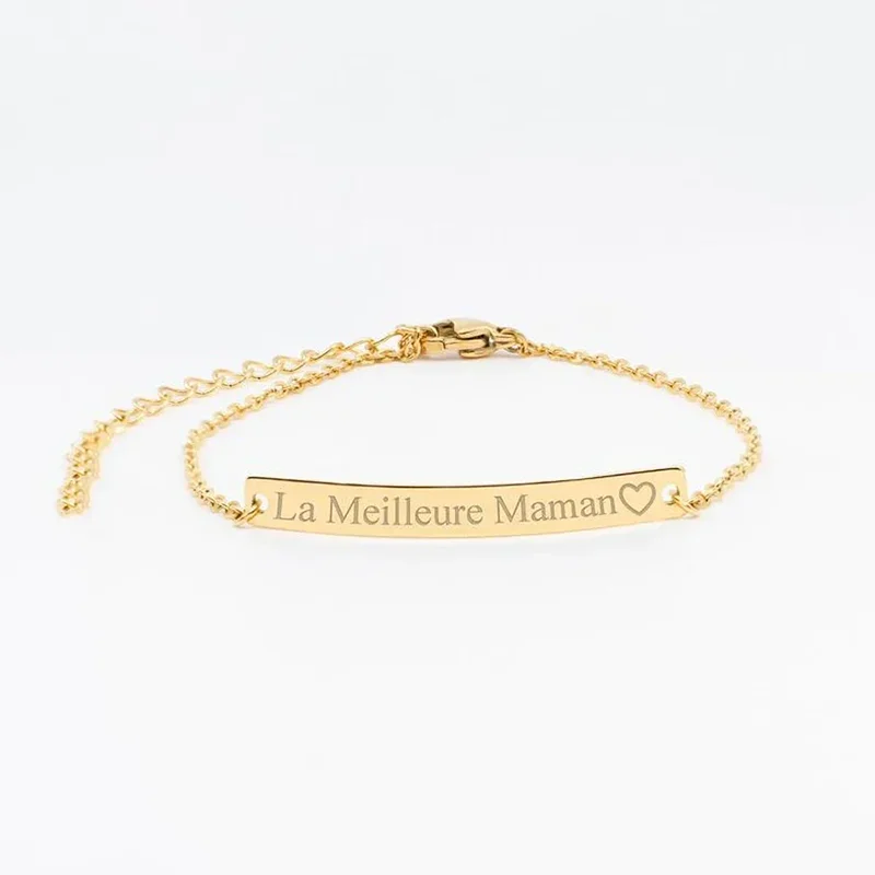Personalization Custom Name Bracelet Fashion Engraving Stainless Steel Name Bar Bangle for Women Couple Jewelry Birthday Gift
Personalization Custom Name Bracelet Fashion Engraving Stainless Steel Name Bar Bangle for Women Couple Jewelry Birthday Gift