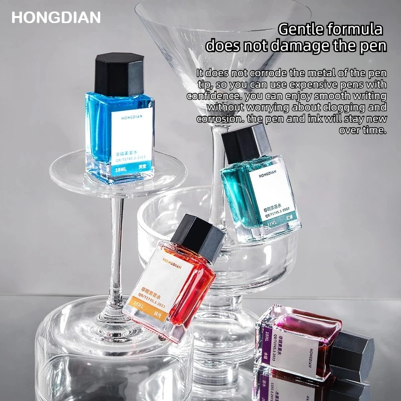 Чернила для перьевых ручек HONGDIAN, 16 цветов, 18 мл, в стеклянных флаконах, для письма, школьные и офисные принадлежности, канцтовары
Чернила для перьевых ручек HONGDIAN, 16 цветов, 18 мл, в стеклянных флаконах, для письма, школьные и офисные принадлежности, канцтовары