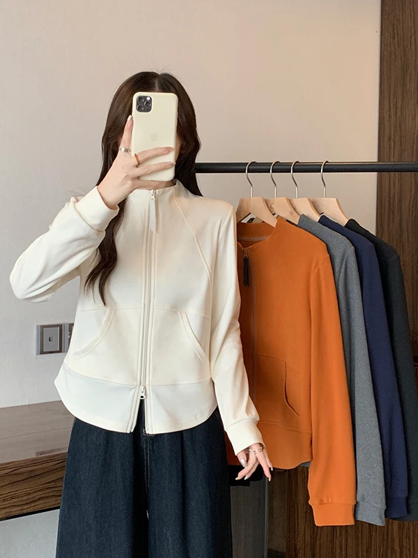 plus Size Women's Long Sleeve Casual Thickened Jacket Double Zipper Warm Cardigan Top Korean Style Autumn Winter Fashion
plus Size Women's Long Sleeve Casual Thickened Jacket Double Zipper Warm Cardigan Top Korean Style Autumn Winter Fashion