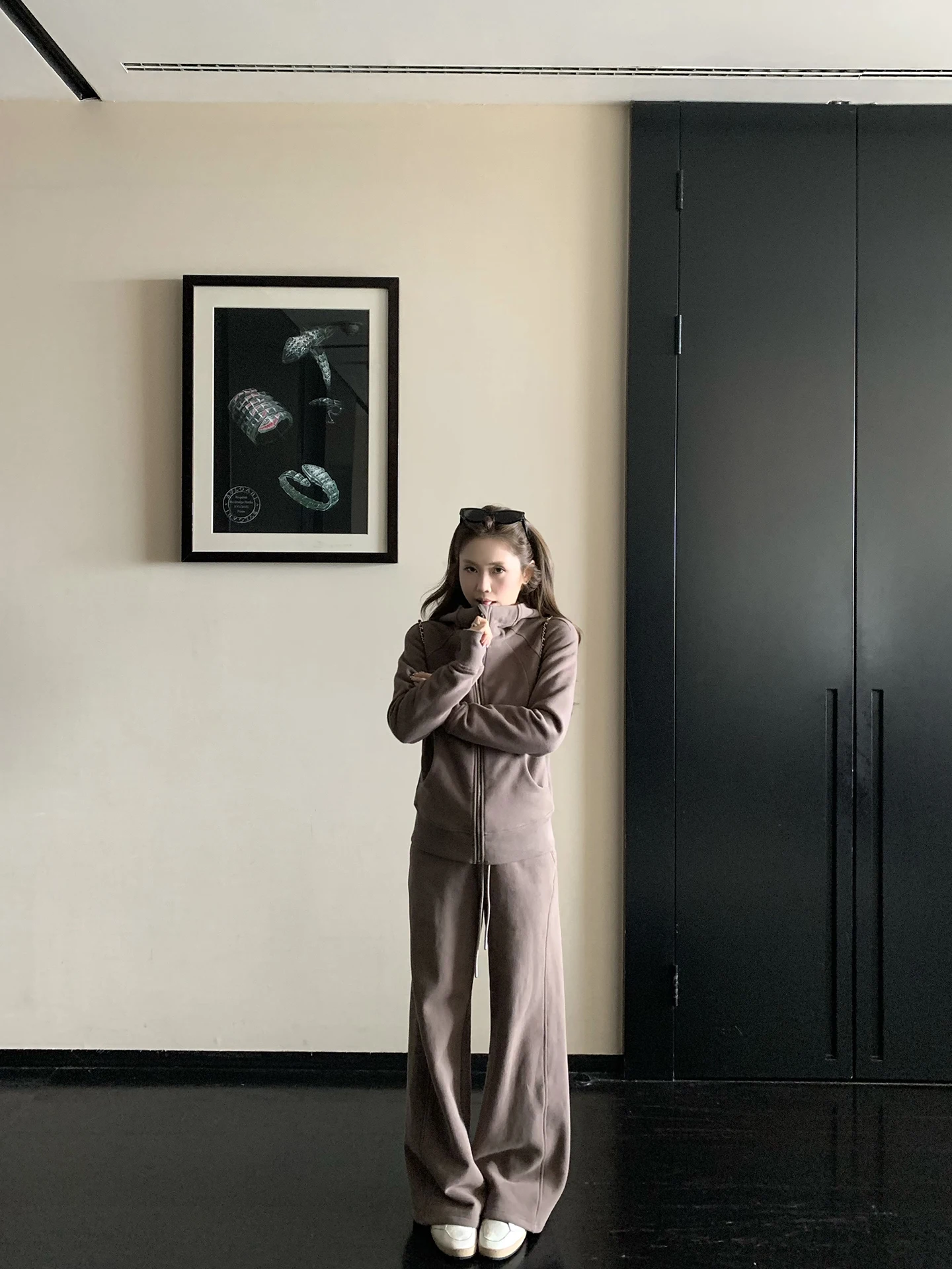 Casual Hoodie Sweatirt And Pants Set for Women Long Sve Winter Faion Ensemble Yellow Zhi Zhi ZZPtte Loose Idol
Casual Hoodie Sweatirt And Pants Set for Women Long Sve Winter Faion Ensemble Yellow Zhi Zhi ZZPtte Loose Idol