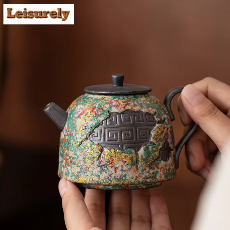 210ml Fretwork Teapot Retro Tea Infuser Pot Household Tea Maker Kettle With Ball Hole Tea Ceremony Accessories Collection Craft
210ml Fretwork Teapot Retro Tea Infuser Pot Household Tea Maker Kettle With Ball Hole Tea Ceremony Accessories Collection Craft