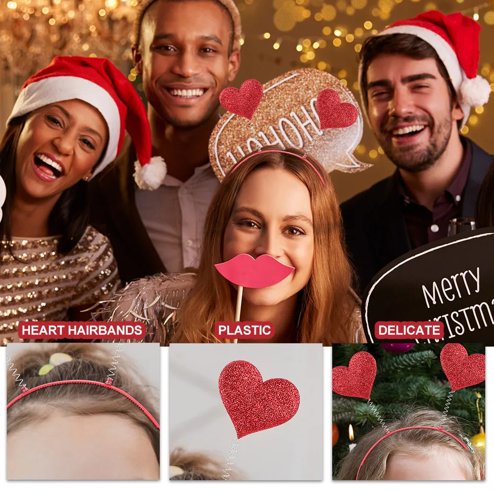 9pcs Valentine'S Day Hairbands Loving Heart Sequin Hair Hoops Girls Party Head Hoops Festive Photo Props Heart-Shaped Headbands
9pcs Valentine'S Day Hairbands Loving Heart Sequin Hair Hoops Girls Party Head Hoops Festive Photo Props Heart-Shaped Headbands