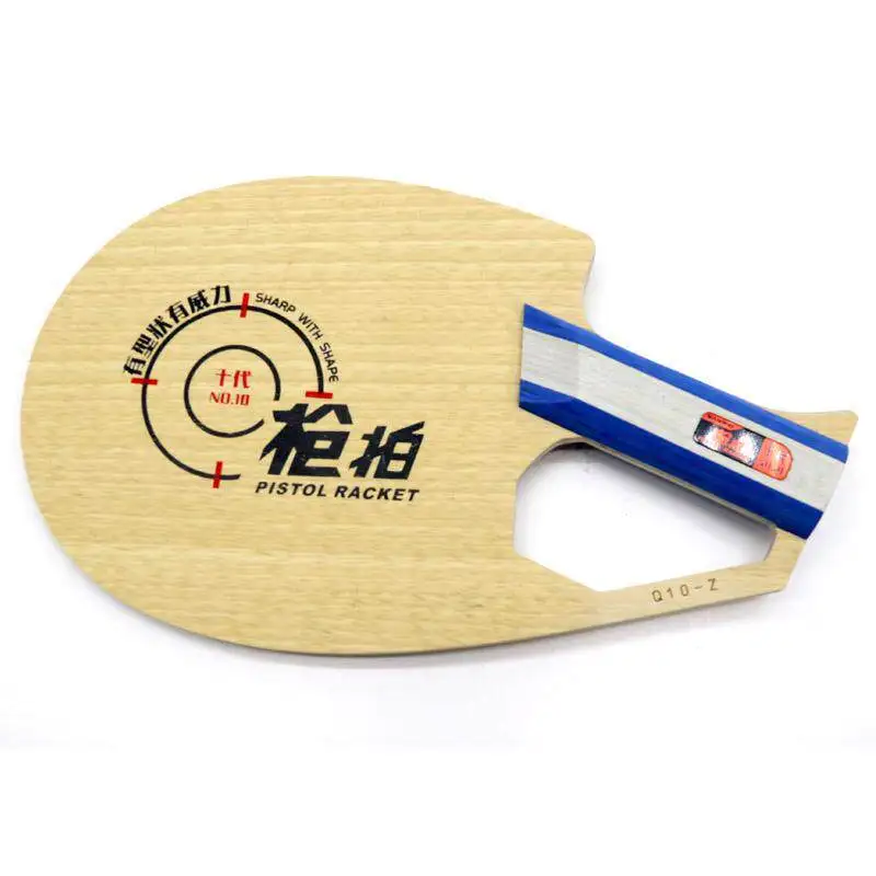 SANWEI ITTF Approved Table Tennis Blade Q10-B/Q10-Z Carbon Fiber Pistol Shaped 7Ply Pure Wood/5 Wood 2 Carbon Ping Pong Paddle
SANWEI ITTF Approved Table Tennis Blade Q10-B/Q10-Z Carbon Fiber Pistol Shaped 7Ply Pure Wood/5 Wood 2 Carbon Ping Pong Paddle