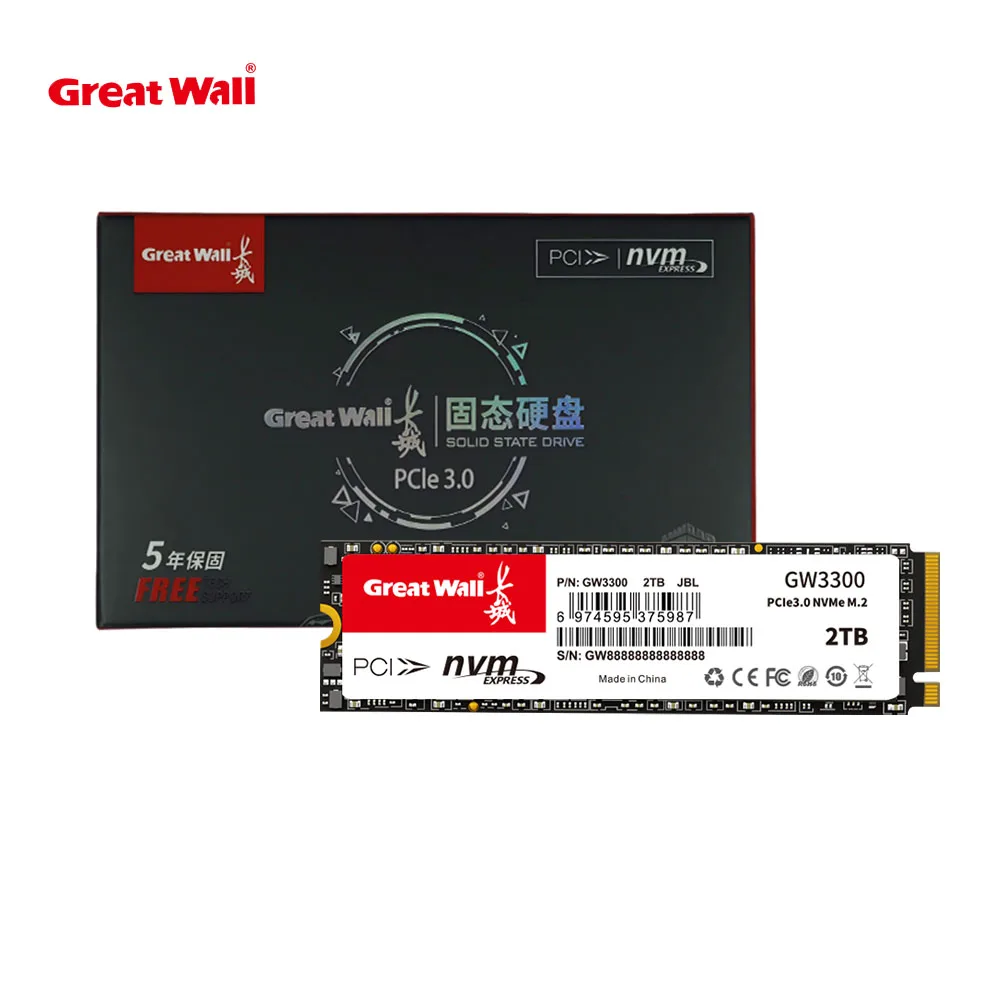 Great Wall M.2 SSD PCIe3.0 128G 256GB 512GB M2 PCIe NVME 1TB 2TB Solid State Drive 2280 Internal Hard Disk for Desktop Laptop
Great Wall M.2 SSD PCIe3.0 128G 256GB 512GB M2 PCIe NVME 1TB 2TB Solid State Drive 2280 Internal Hard Disk for Desktop Laptop