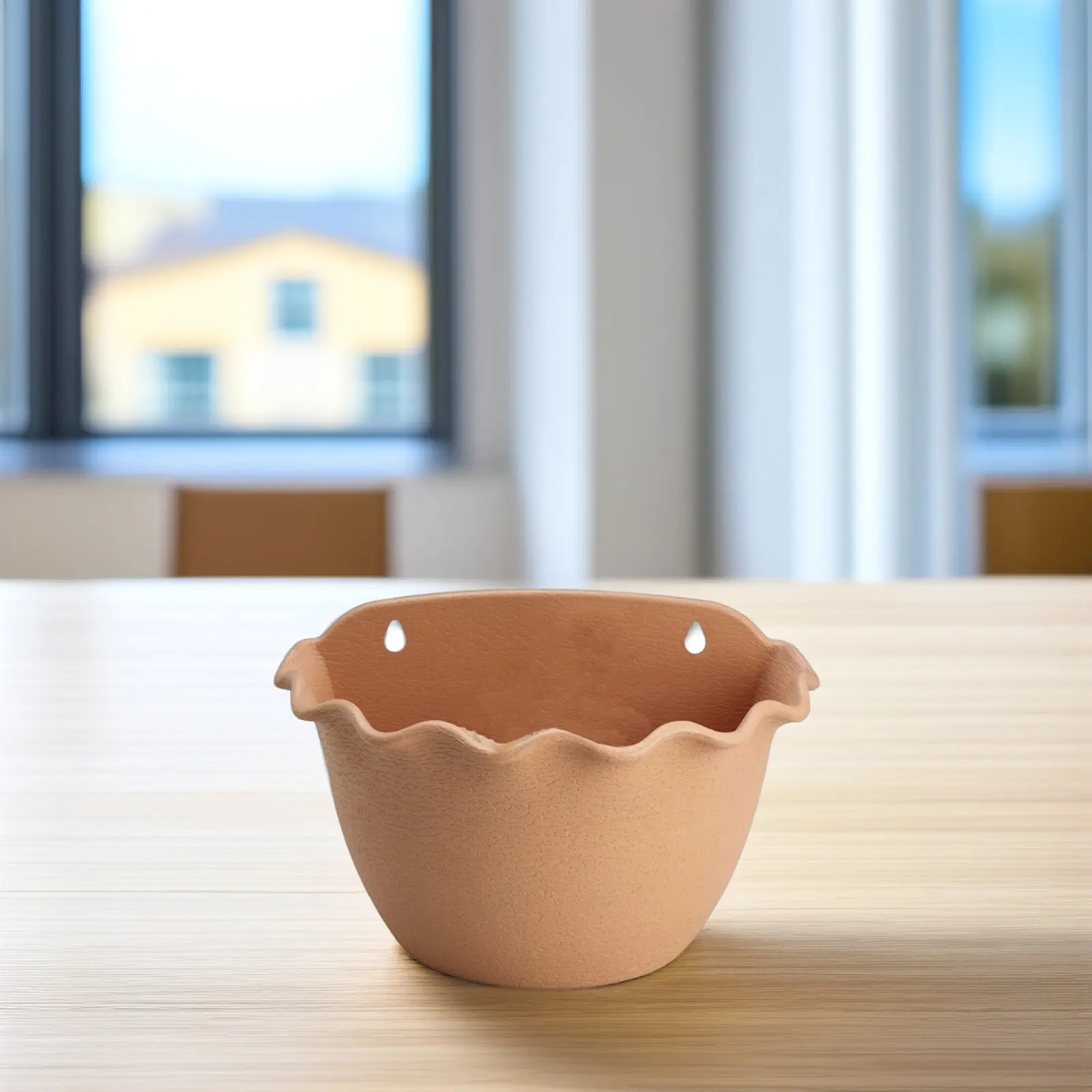 1Pcs Wave Style Wall Hanging Planter Semicircle Flowerpot Indoor Outdoor Garden Supplies Wall Mounted Flower Pot Light Brown
1Pcs Wave Style Wall Hanging Planter Semicircle Flowerpot Indoor Outdoor Garden Supplies Wall Mounted Flower Pot Light Brown