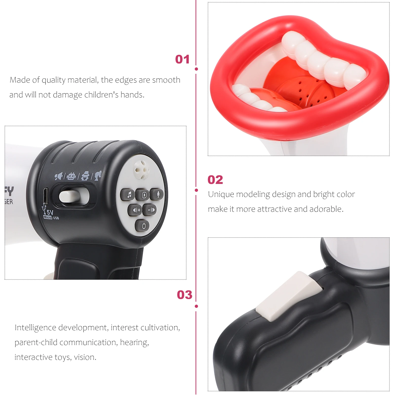 Eco-Friendly Recording Player Microphone Voice Change Amplifier Creative Funny Handheld Megaphone Educational Musical For Kids
Eco-Friendly Recording Player Microphone Voice Change Amplifier Creative Funny Handheld Megaphone Educational Musical For Kids