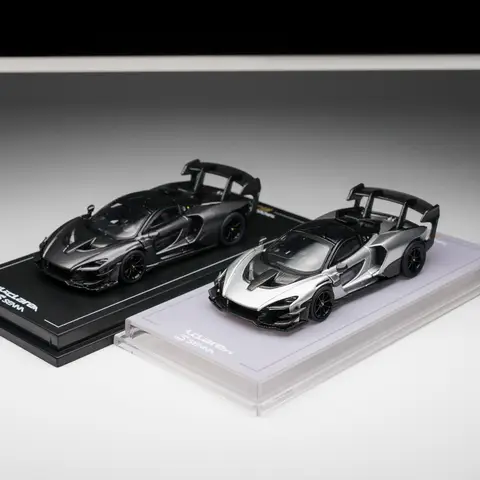 CM Model 1:64 Senna GTR Metal Silver diecast model cars