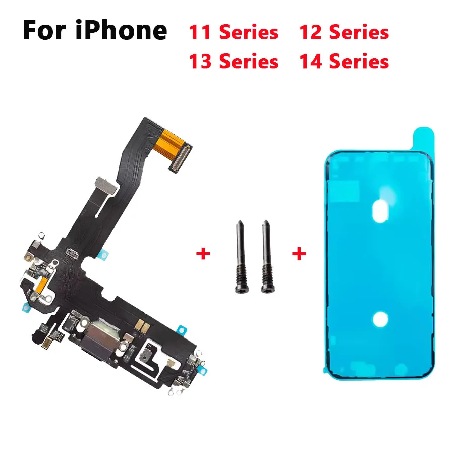 Charging Port Flex Cable for iPhone 11 12 13 14 Plus Pro Max Mini USB Charger Dock Connector With Microphone Ribbon Repair
Charging Port Flex Cable for iPhone 11 12 13 14 Plus Pro Max Mini USB Charger Dock Connector With Microphone Ribbon Repair