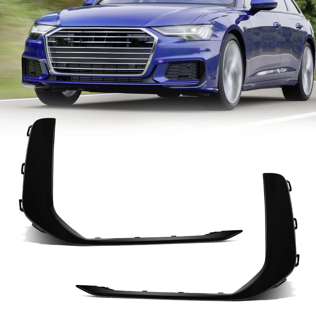 For Audi A6 S6 C8 S-Line 2019-2025 Fog Lamp Cover Front Bumper Grille Front Bumper Grille Cover Trim Honeycomb Bezel 4K0807967A
For Audi A6 S6 C8 S-Line 2019-2025 Fog Lamp Cover Front Bumper Grille Front Bumper Grille Cover Trim Honeycomb Bezel 4K0807967A