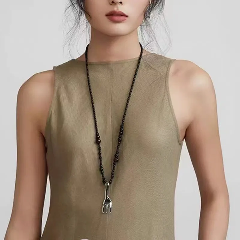 Jenny&dave Matte Spoon Fork Leather Rope Necklace Women's Bead Long Pendant Sweater Chain Jewelry Necklace Necklaces For Women
Jenny&dave Matte Spoon Fork Leather Rope Necklace Women's Bead Long Pendant Sweater Chain Jewelry Necklace Necklaces For Women