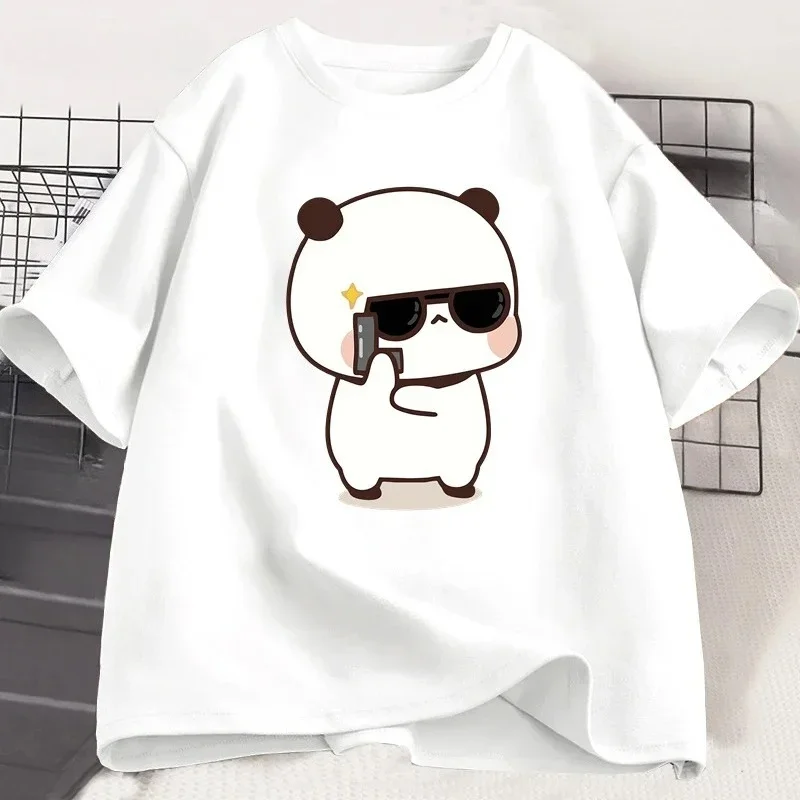 Bubu Dudu Couple T-shirt Panda is Spy Love Activity Couple T-shirt Cute Match Coton T-shirt Women's Valentine's Day Gift 
Bubu Dudu Couple T-shirt Panda is Spy Love Activity Couple T-shirt Cute Match Coton T-shirt Women's Valentine's Day Gift