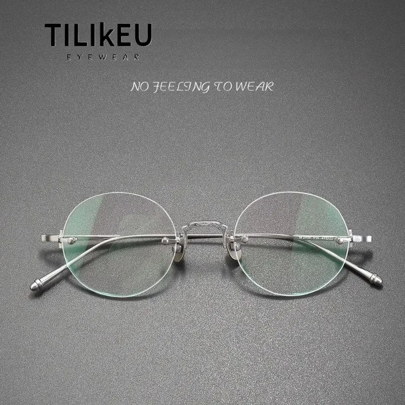 New Pure Titanium Ultralight Round Rimless Glasses Frame Men Retro Circle Eyewear Women Optical Prescription Eyeglasses Frame
New Pure Titanium Ultralight Round Rimless Glasses Frame Men Retro Circle Eyewear Women Optical Prescription Eyeglasses Frame