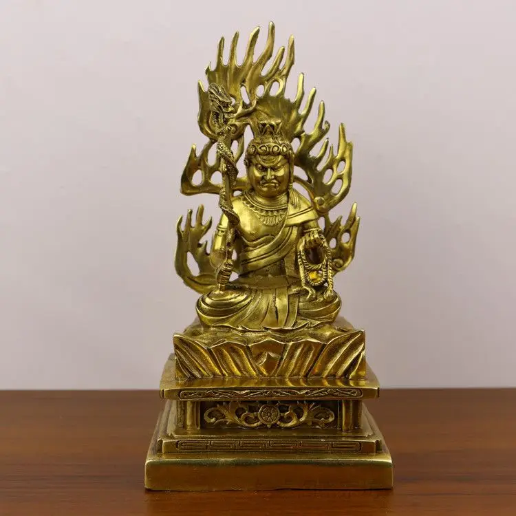 Feng Shui Lucky Copper Fudomyo Dzong Buddha Statue Home Living Decoration Statues & Sculptures
Feng Shui Lucky Copper Fudomyo Dzong Buddha Statue Home Living Decoration Statues & Sculptures