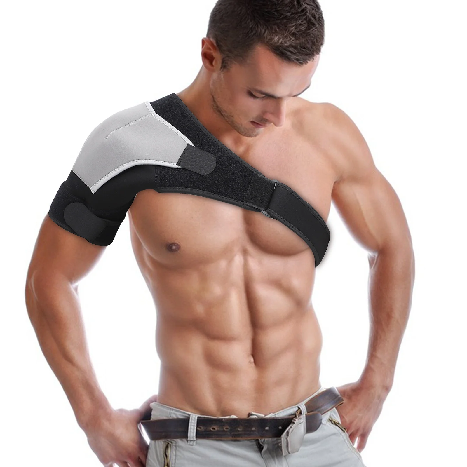 Бандаж для поддержки плеч, регулируемый один размер, подходит для всех согревающих поддержки для вращающейся манжеты, восстановление после травм, боль в плечах
Бандаж для поддержки плеч, регулируемый один размер, подходит для всех согревающих поддержки для вращающейся манжеты, восстановление после травм, боль в плечах