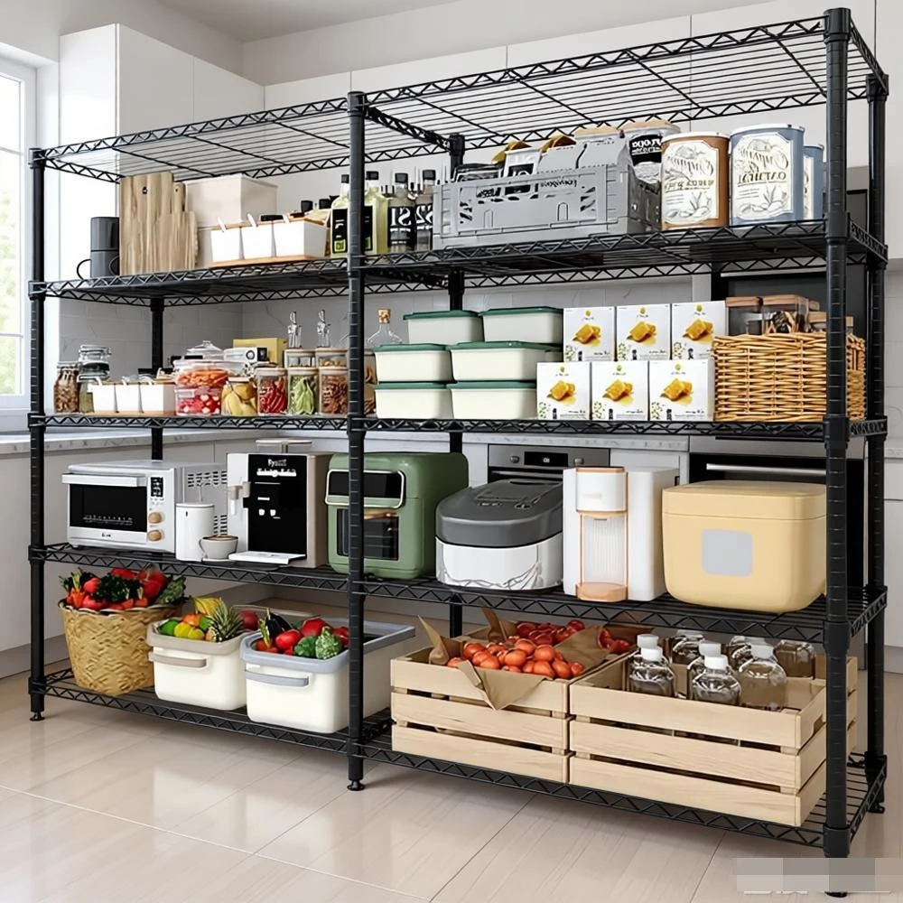 5 Tier Heavy Duty Metal Wire Storage Shelves 35/40cm Wide eavy Duty Storage Rack Organizer for Garage, Pantry Kitchen
5 Tier Heavy Duty Metal Wire Storage Shelves 35/40cm Wide eavy Duty Storage Rack Organizer for Garage, Pantry Kitchen
