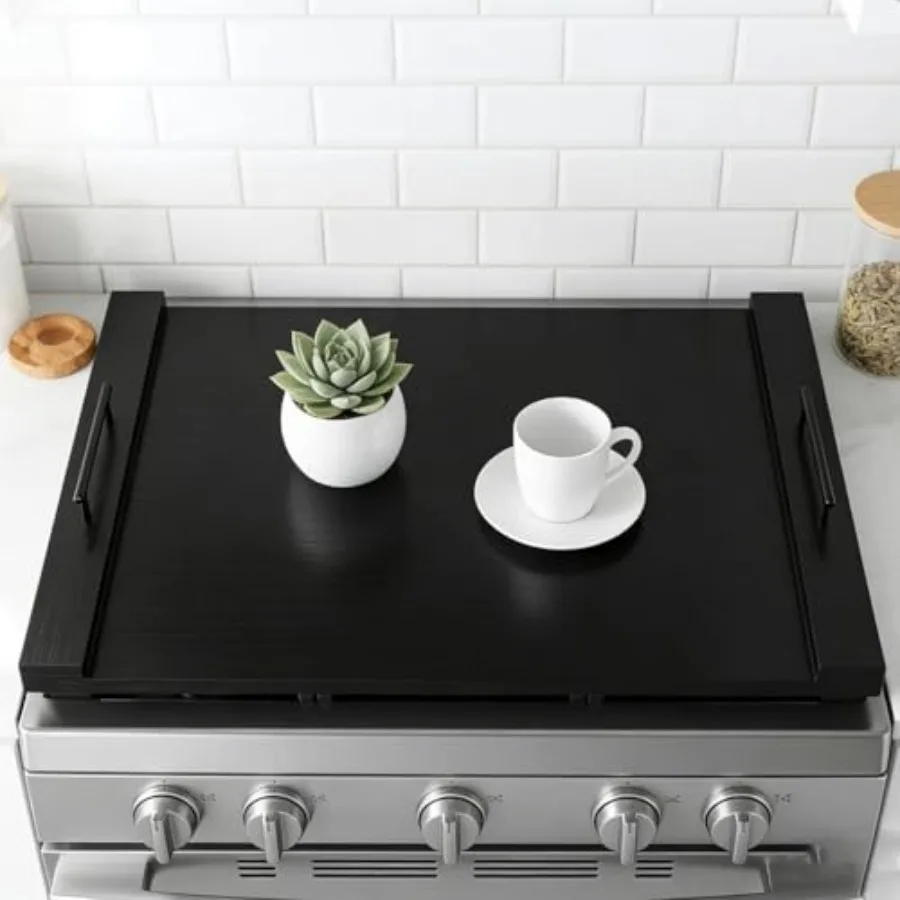 Gas Stove Top Cover for Burners 30"x22" Blk lti-Layered Wood Noodle Board wi Handles Fits Electric Stoves
Gas Stove Top Cover for Burners 30"x22" Blk lti-Layered Wood Noodle Board wi Handles Fits Electric Stoves