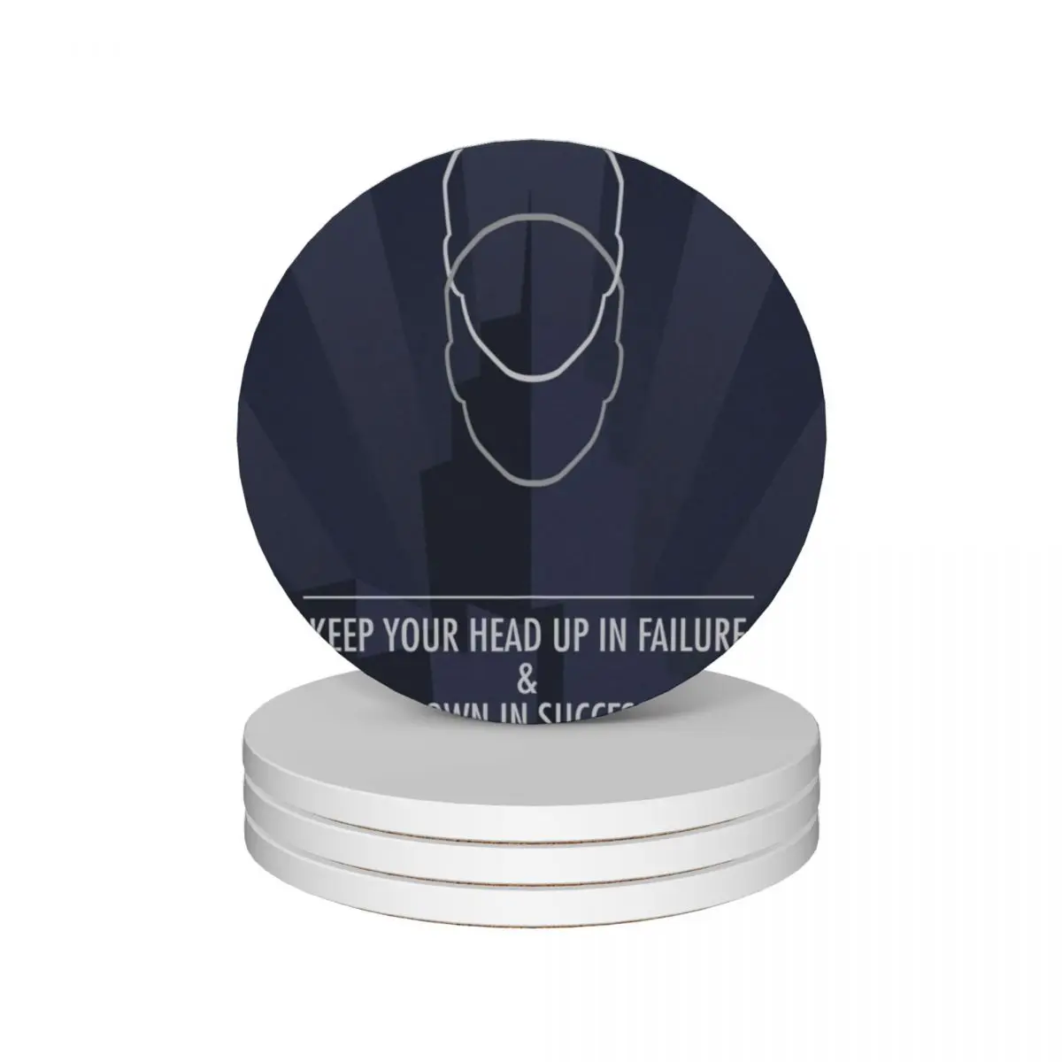 Keep You Head Up Ceramic Coasters (Set of 4) for ceramics custom cup holder plate Coasters
Keep You Head Up Ceramic Coasters (Set of 4) for ceramics custom cup holder plate Coasters