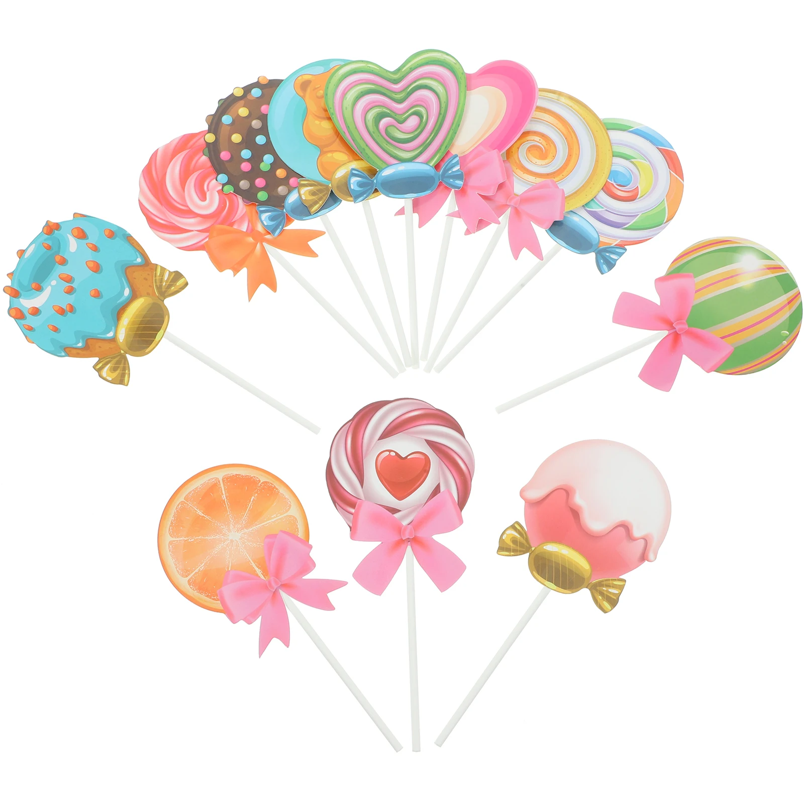 12 Pcs Colored Cake Picks Bright Decorations for Baking Cakes Dessert Tables Birthday Parties Cupcake Toppers Lollipop Fruit
12 Pcs Colored Cake Picks Bright Decorations for Baking Cakes Dessert Tables Birthday Parties Cupcake Toppers Lollipop Fruit