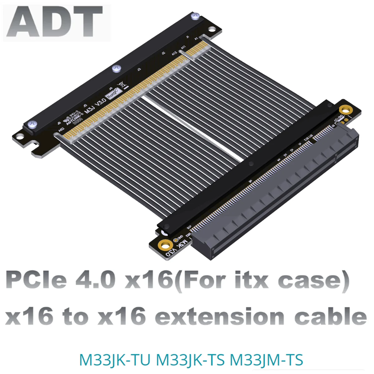 Кабель Riser PCIe 4,0 x16, экранированный удлинительный кабель с двойным обратным разъемом PCI-E Gen4 для видеокарты сервера ITX A4
Кабель Riser PCIe 4,0 x16, экранированный удлинительный кабель с двойным обратным разъемом PCI-E Gen4 для видеокарты сервера ITX A4