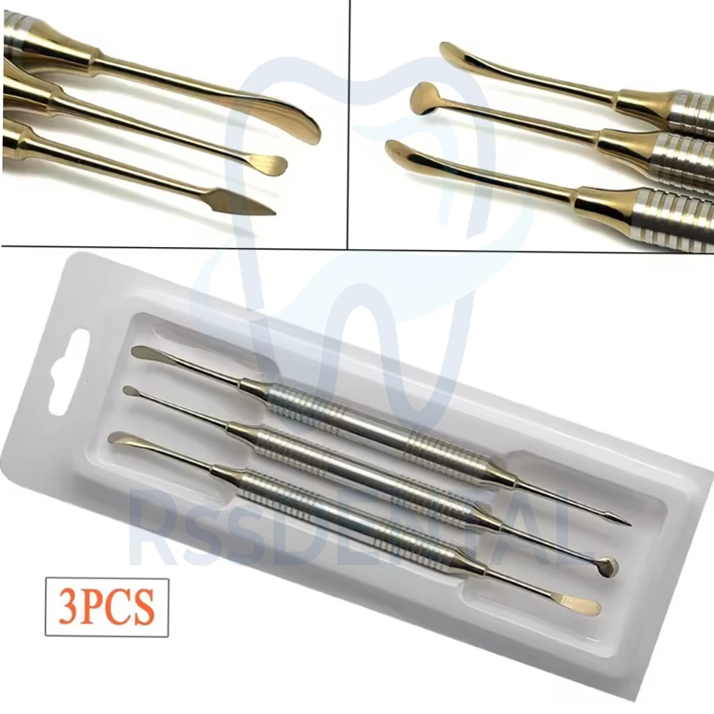 3Pcs Dental Implant Periosteal Elevator Separator Double Ends Peristeel Splitter for Reflecting and Retracting Titanium tool
3Pcs Dental Implant Periosteal Elevator Separator Double Ends Peristeel Splitter for Reflecting and Retracting Titanium tool