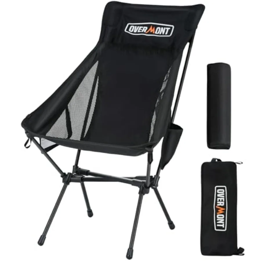 Portable High-Back Camping Chair - 440LBS Support Oversized Lightweight Folding Backpacking Chair for Adults - Compact with Det
Portable High-Back Camping Chair - 440LBS Support Oversized Lightweight Folding Backpacking Chair for Adults - Compact with Det