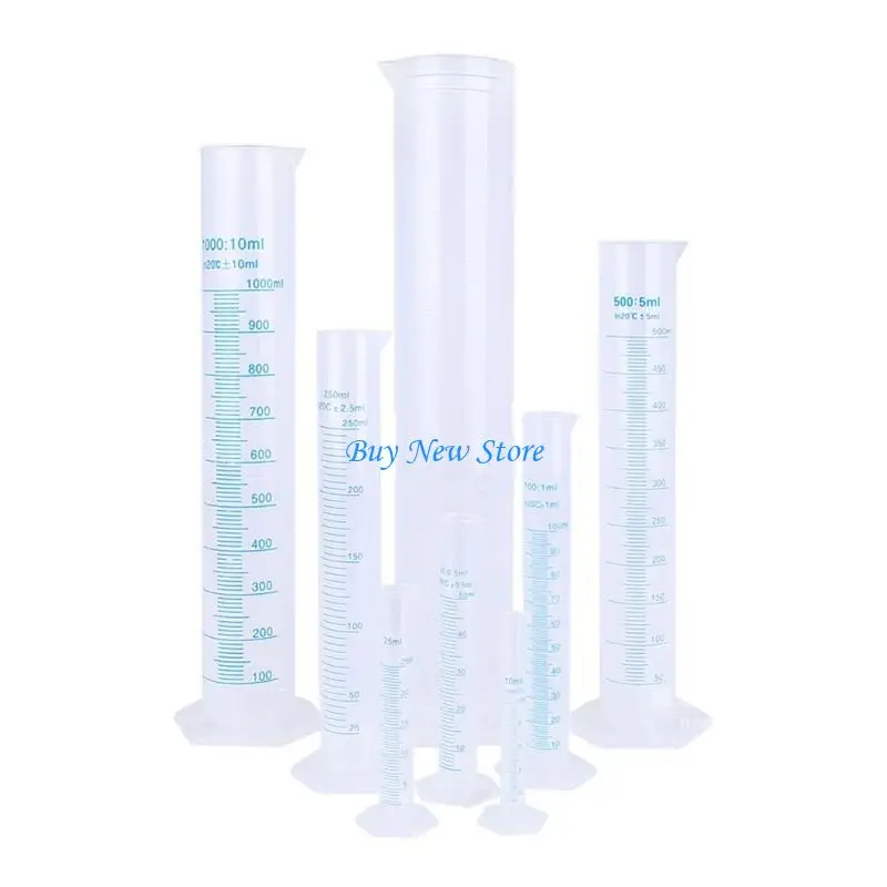 20CE 8x Measuring Cylinder Set 10-2000ml Graduated Cylinder 2-Sided Marking Lab Cylinders Clear Science Measuring Cylinder
20CE 8x Measuring Cylinder Set 10-2000ml Graduated Cylinder 2-Sided Marking Lab Cylinders Clear Science Measuring Cylinder