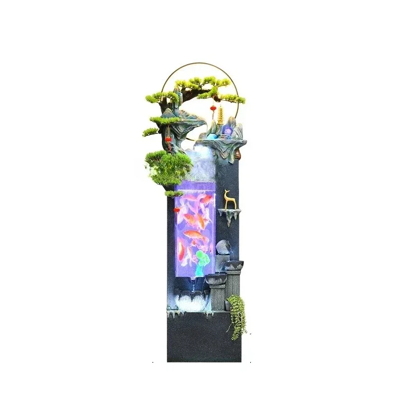 Chinese Fish Tank Loop Make a Fortune as Endless as Flowing Water Decoration Modern Living Room Office Hallway Floor Decoration
Chinese Fish Tank Loop Make a Fortune as Endless as Flowing Water Decoration Modern Living Room Office Hallway Floor Decoration