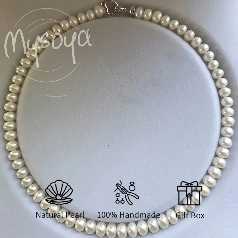 MYSOYA Freshwater Pearl Bracelet Necklace Set Silvery Love Buckle 8-9mm High Quality Pearl Suitable for Brithday/ Wedding Gift
MYSOYA Freshwater Pearl Bracelet Necklace Set Silvery Love Buckle 8-9mm High Quality Pearl Suitable for Brithday/ Wedding Gift