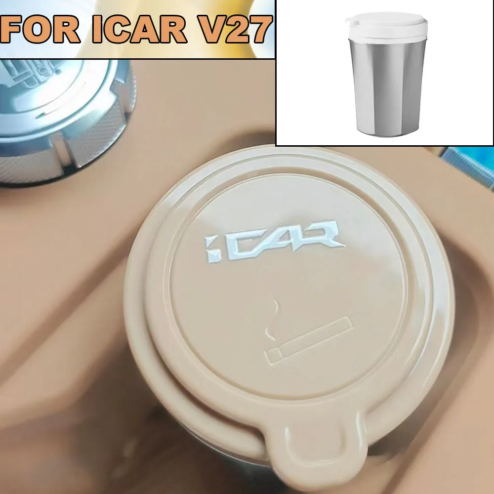 Car Ashtray For Chery ICAR V27 2026-2027 Liner With LED Light Leak-Proof Smoke Cup Holder Car Interior Accessories
Car Ashtray For Chery ICAR V27 2026-2027 Liner With LED Light Leak-Proof Smoke Cup Holder Car Interior Accessories